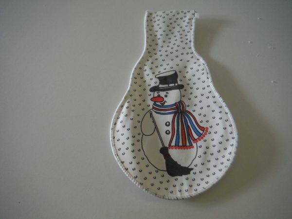 Textilbél Hóember forma